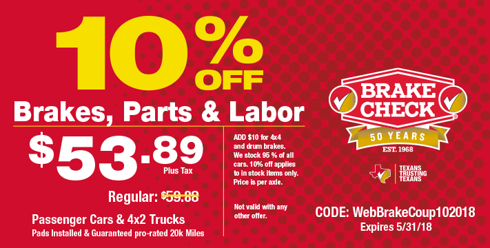 Brake Check Coupons >> Corpus Christi Brake Check Oil Changes Alignment And Auto Repairs Brake Check Coupons >> Corpus Christi Brake Check Oil Changes Alignment And Auto Repairs