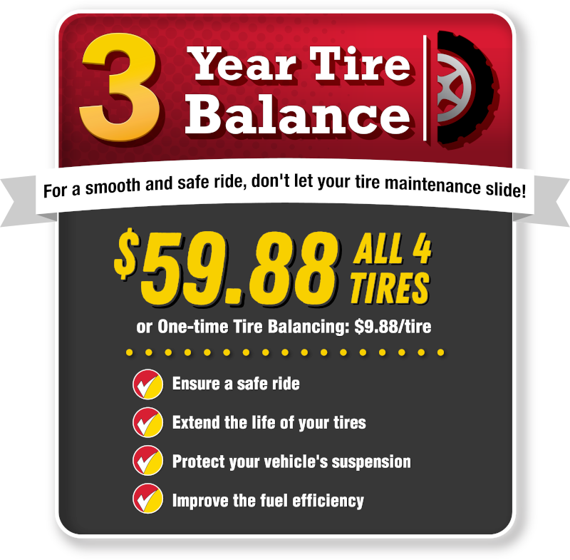 Tyre rotation discount and balance cost